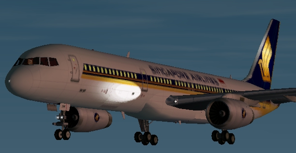 Fs2002 Singapore Airlines Boeing 757-200 By David Brightwell