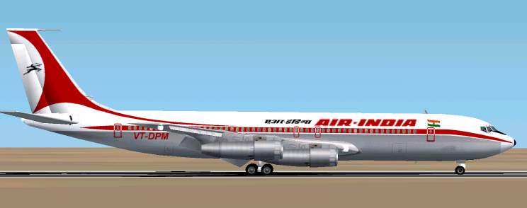 Air India Boeing 707-337B Vt-Dpm Historic Jetliners Group Boeing 707-320C Version 2.0 Fsds