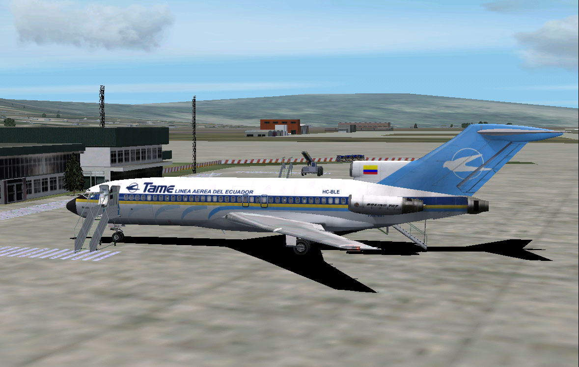 Fs2002 Tame Boeing 727-100, Manabi, Registration Hc-Ble