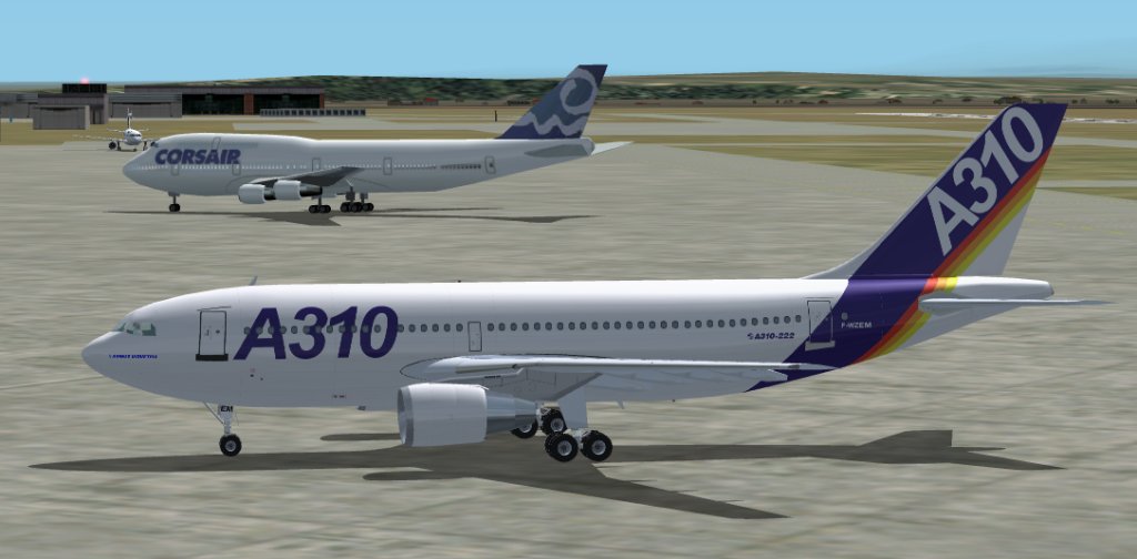 Fs2002 A310-222 House Colors Gmax Model Of The A310-222 With Pratt & Whitney Jt9D-7R4E1 En