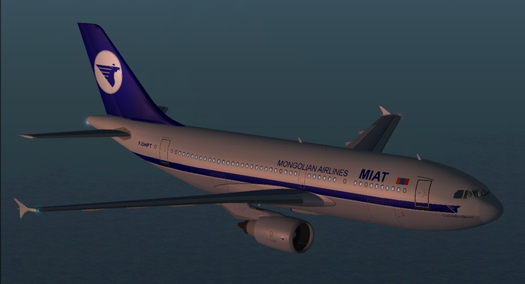 Fs2002 A310-304Et Miat Mongolian Airlines Gmax Airbus A310-304Et In Miat Mongolian Airline