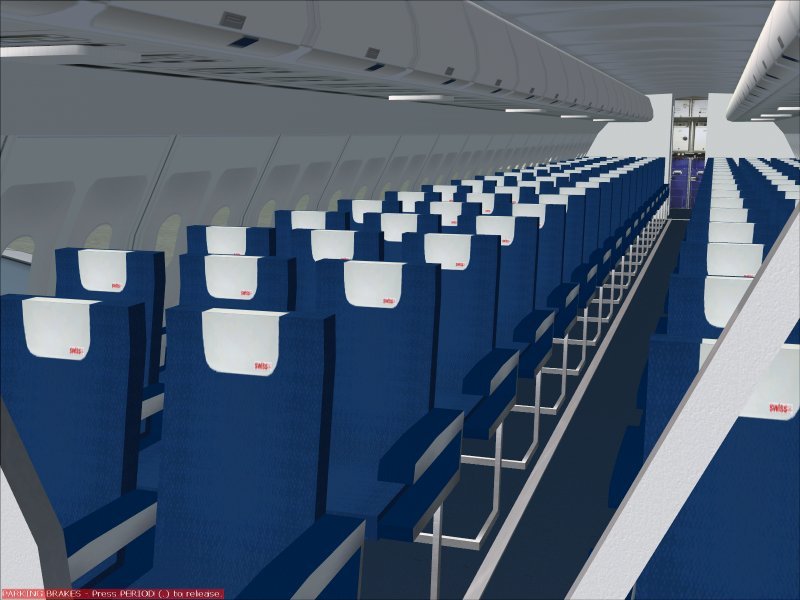 100% New Body Textures For Wilcos A320 Pic With Swiss Livery, And New Swiss Style Cabin Te