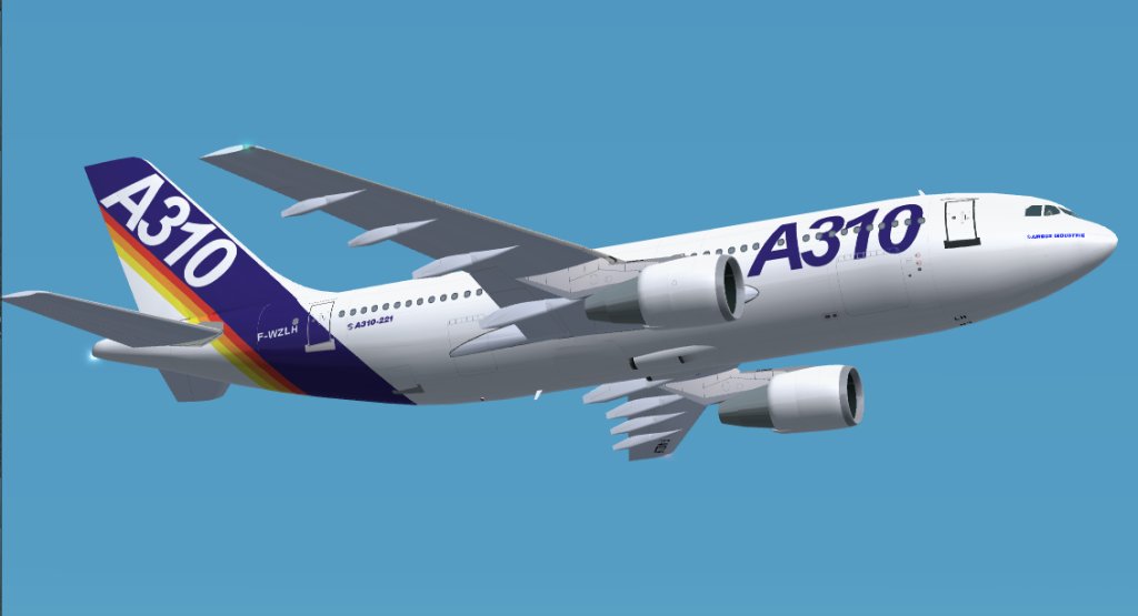 Fs2002 A310-221 House Colors Gmax Model Of The First Production A310, The -221 Model With