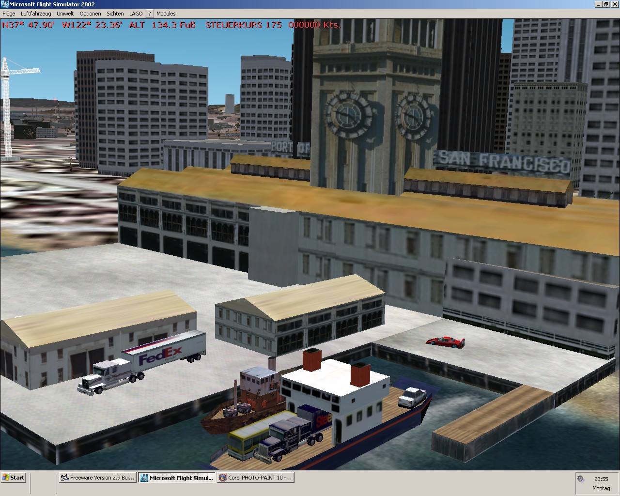 Port Of San Francisco Scenery For Ms-Flightsimulator 2002 This Scenery Was Made With Airpo