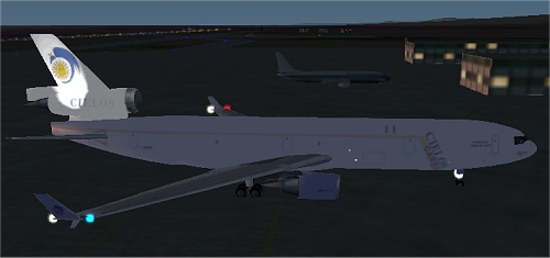 Fs2002 Mcdonnell Douglas Md-11 Cielos Cargo Aircraft Operated For Perus Cielos Cargo By Ge