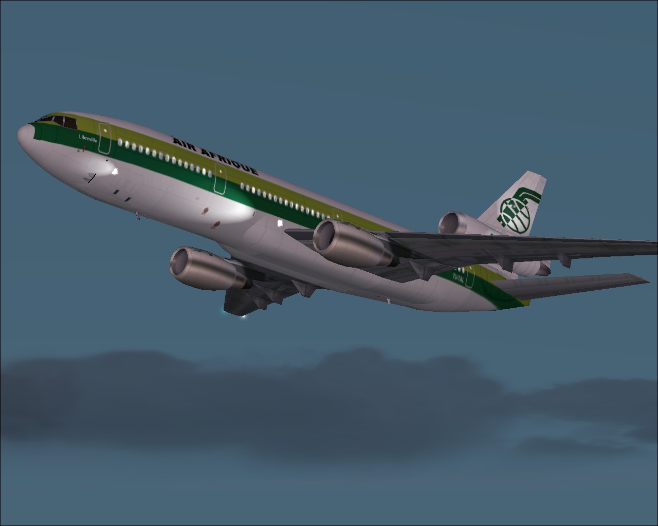 Fs2002 Textures Repaint In Air Afrique Libreville Livery Of The Dc10-30 By Flight Group
