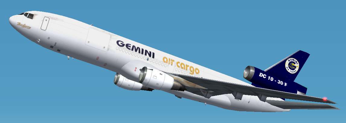 Fs2002 Textures Repaint In Gemini Air Cargo Of The Dc10-30 By Flight Group