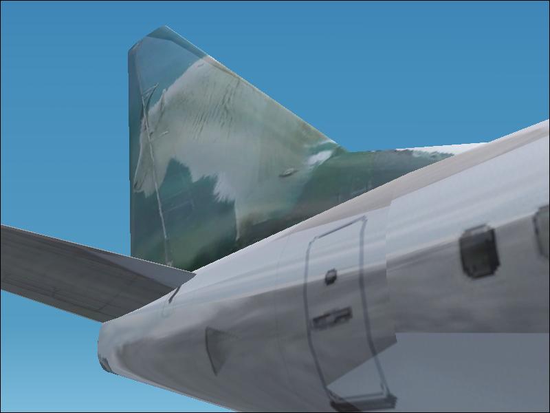 Fs2002 Frontier Goat Boeing 737-400 A Textures Repaint Of The Default 737