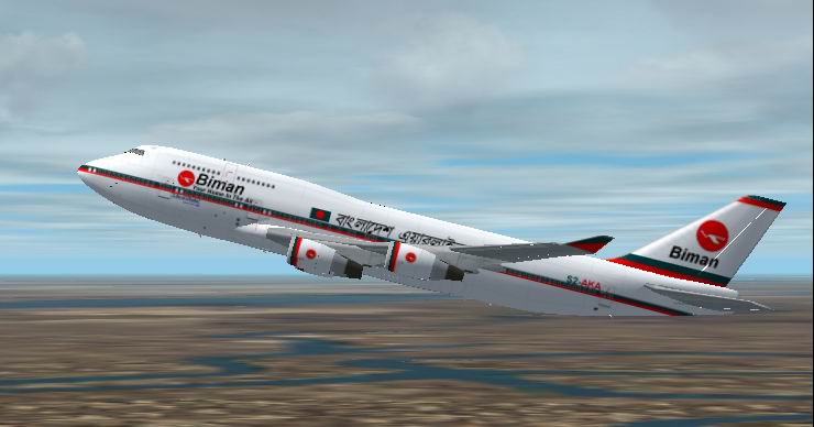 Fs2002 Biman Bangladesh Airlines Boeing 747-400 By Shahriar Zaman