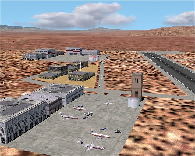 Groom Lake (Area-51 Fictitious) Add-On Scenery For Fs2002
