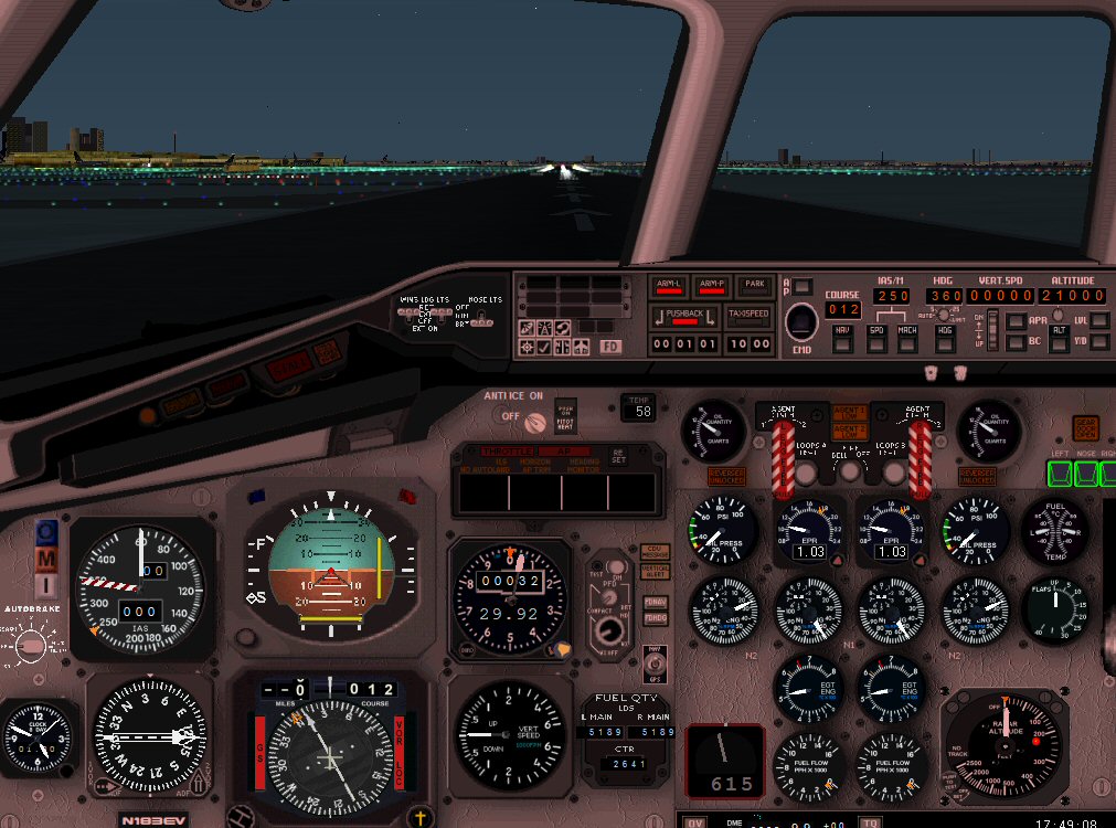 The Mcdonnell Douglas Md-80 Series Control Panel For Fs2002 Pro By Tom Dennis Evergreen In
