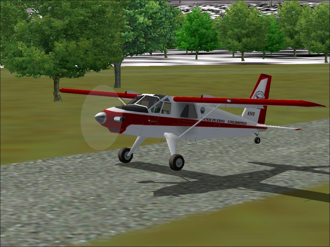 Fs2002 De Havilland Turbo Beaver On Wheels In Bush Flying Unlimited Colours Original Fred