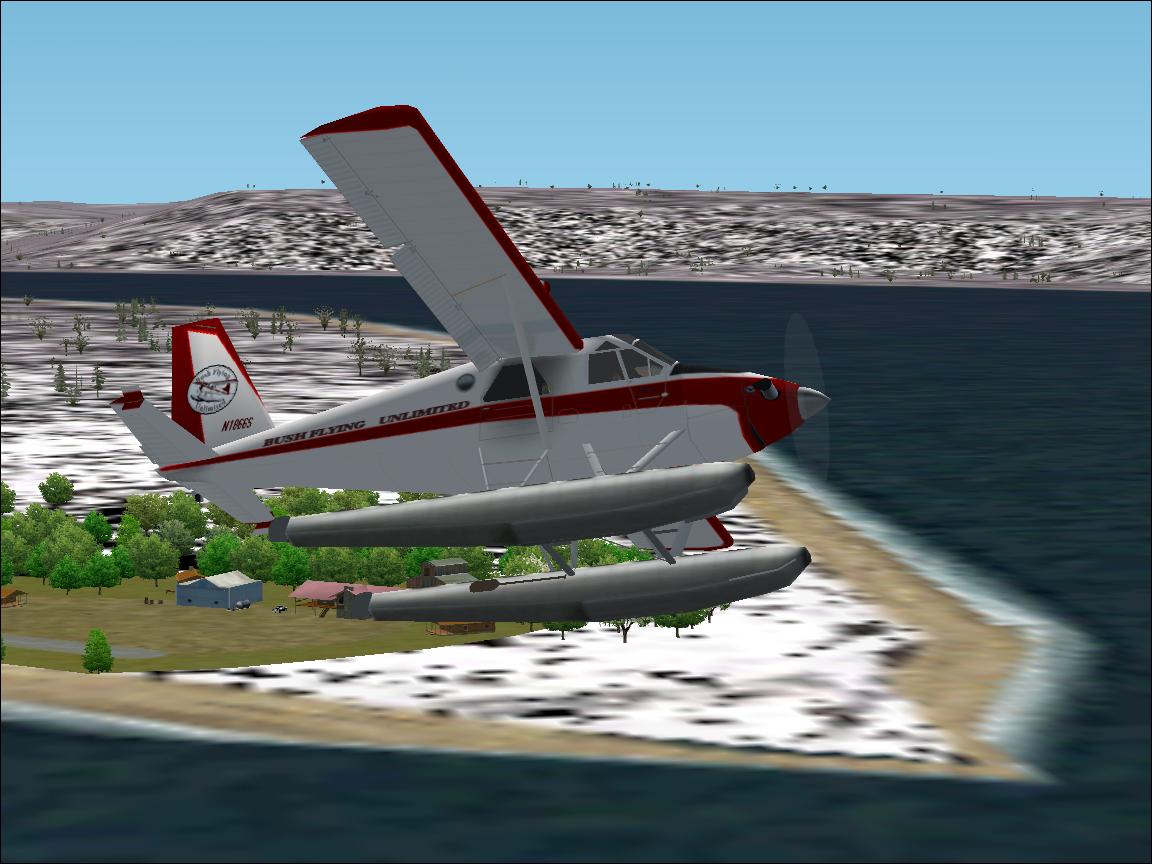 Fs2002 De Havilland Turbo Beaver Iii, Float Version In Bush Flying Unlimited Colors