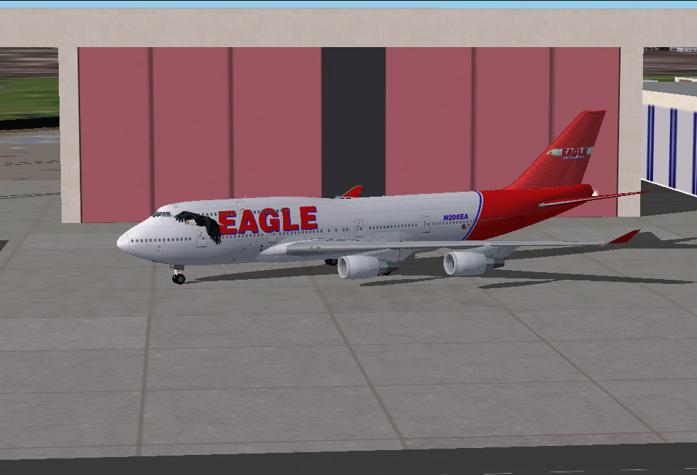 Fs2002 Eagle Air Charter Boeing 747-400