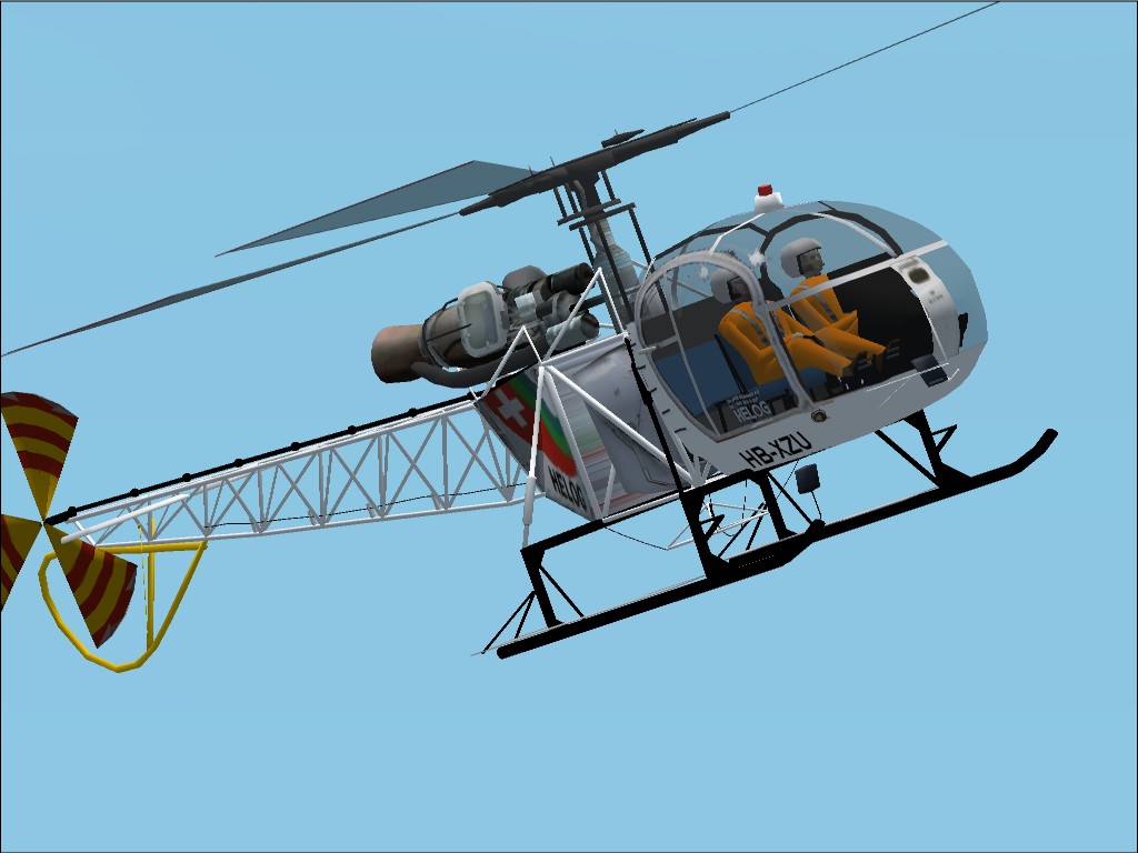 Fs2002 Aerospatiale Sa315B Lama Helog Hb-Xzu