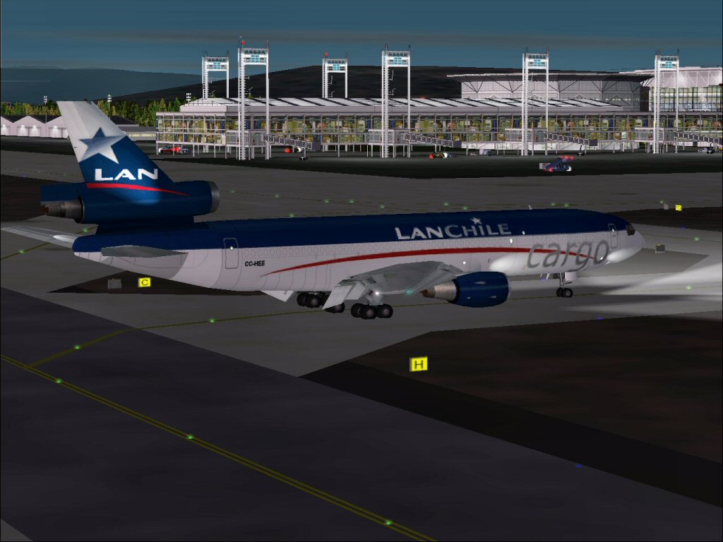 Mcdonnel Douglas Dc-10-30F For Fs2002 (Fictional) Repainted In Lan Cargo Livery, Registrat