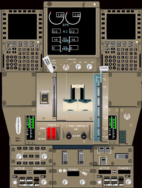 Boeing 767-400 For Fs2002 This Panel Is Based On A Photo Of A Real Cabin