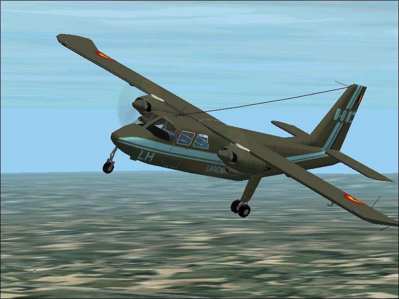 Fs2002 Britten Norman Bn.2A-21 Islander From The Belgian Army, Registration Ot-Alh, Based
