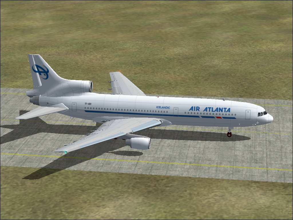 Fs2002 Air Atlanta Lockeed L-1011-500 Registration Tf-Abv Full Moving Parts And Reflective — 1
