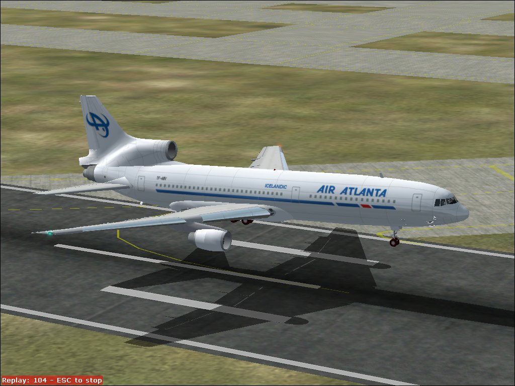 Fs2002 Air Atlanta Lockeed L-1011-500 Registration Tf-Abv Full Moving Parts And Reflective