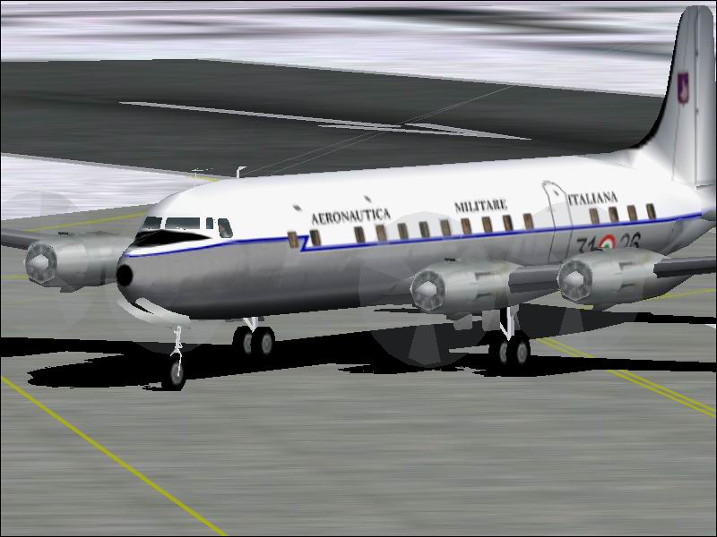 Fs2002 Italian Air Force Douglas C118-A Code 31-26 (Dc-6B) 31° Stormo Stato Maggiore - Pre