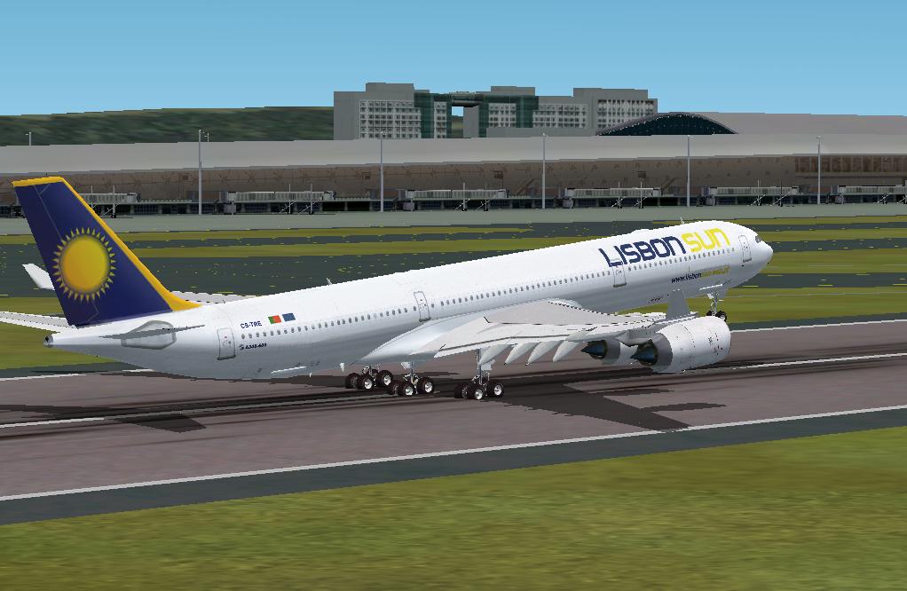Fs2002 Lisbon Sun Airbus A340-500 Powered By Rr Engines