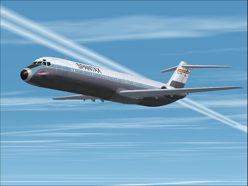 Fs2002 Aircraft-Douglas Dc9-51 Spantax Aircraft By Stewart Global And Flight Fx Spantax Te