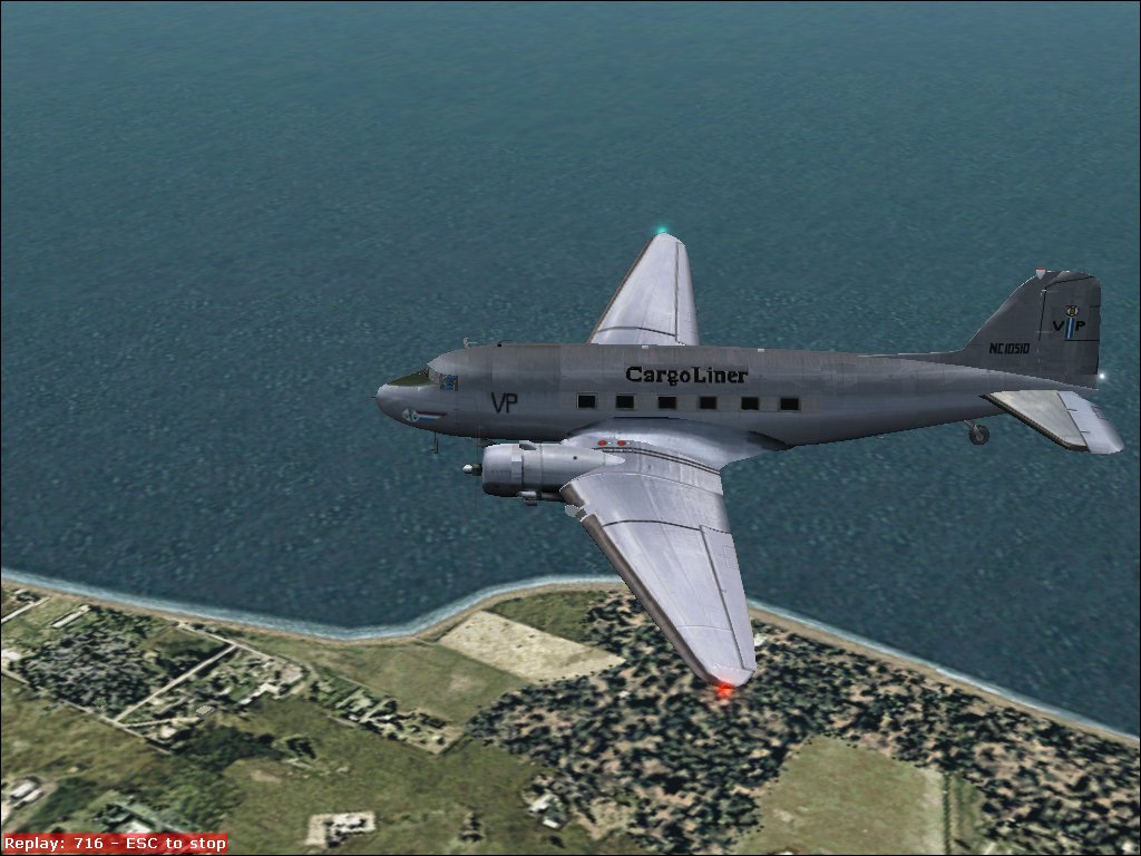 Fs2002 Val-U-Prop Douglas Dc-3 Cargoliner Plane And Panel Package