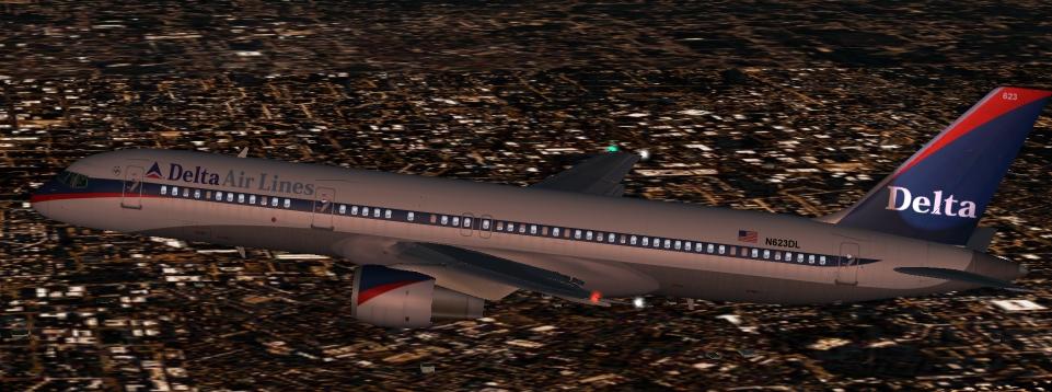 Fs2002 Boeing 757-232 Delta Noc Textures Repaint Of The Ifdg Gmax 757-200 (N623Dl) In Delt