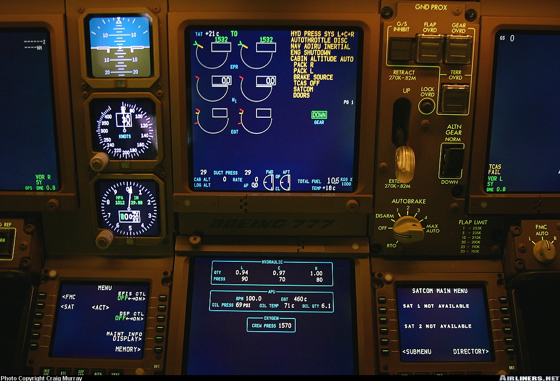 Fs2002 Photorealistic Panel For Boeing 777 By Gennaro Maddaloni