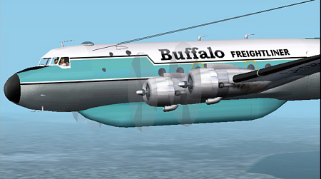 Fs2002 Buffalo Airways Douglas Dc-4 Tanker, Registration C-Fiqm