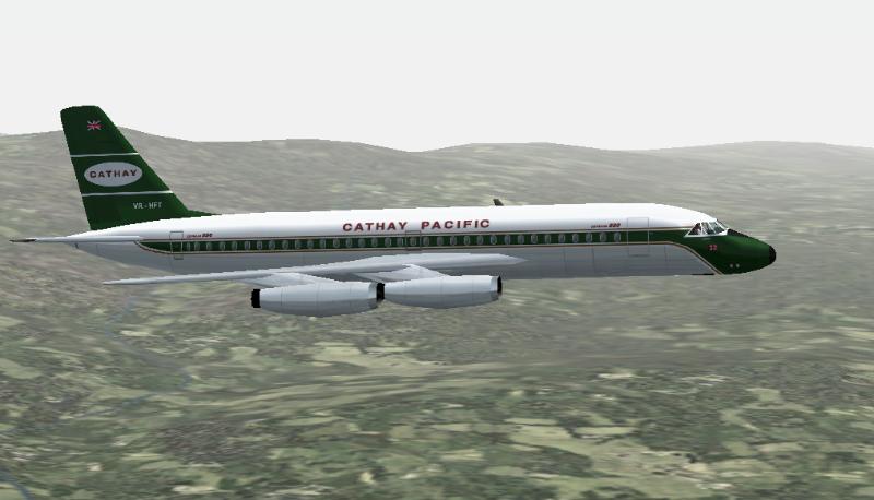 Fs2002 Convair Cv-880 Cathay Pacific V2 An Updated Textures Repaint Of Rey Lopez Lovely Co