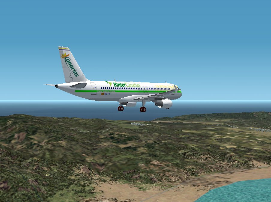 Fs2002 A320 201S Binter Canarias Textures Repaint Repaint Of An Old Iberia Airbus A320.Air