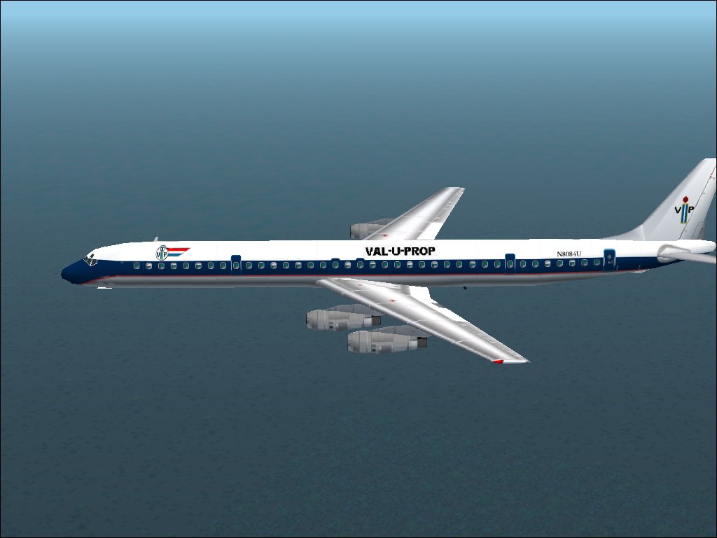 Fs 2002 Douglas Dc-8-61 Val-U-Prop Plane And Panel By James Underwood From The Original Wo