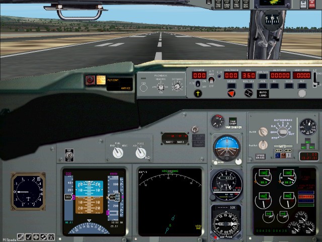 Panel For Boeing 737-Ng Made By Marco Spada Using Custom Third Party Gauges/Instruments An