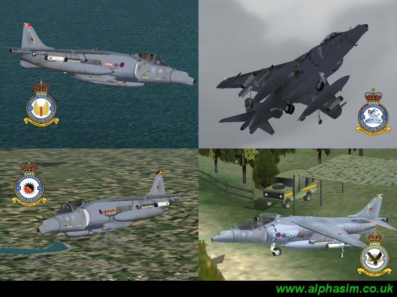Harrier Textures And Panel Upgrade Upgrades The New Alphasim Harriers With A Heads Up Disp