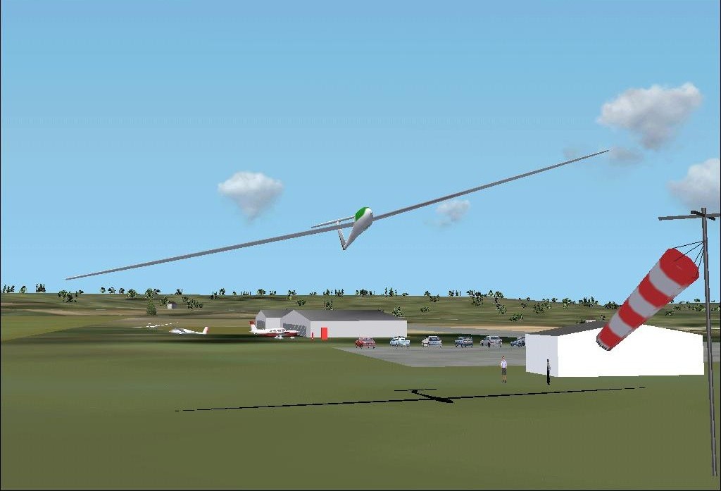 Fs2002 Scenery Mantes-Chérence - Lffc France A Soaring Airfield Located West Of Paris On A — 1