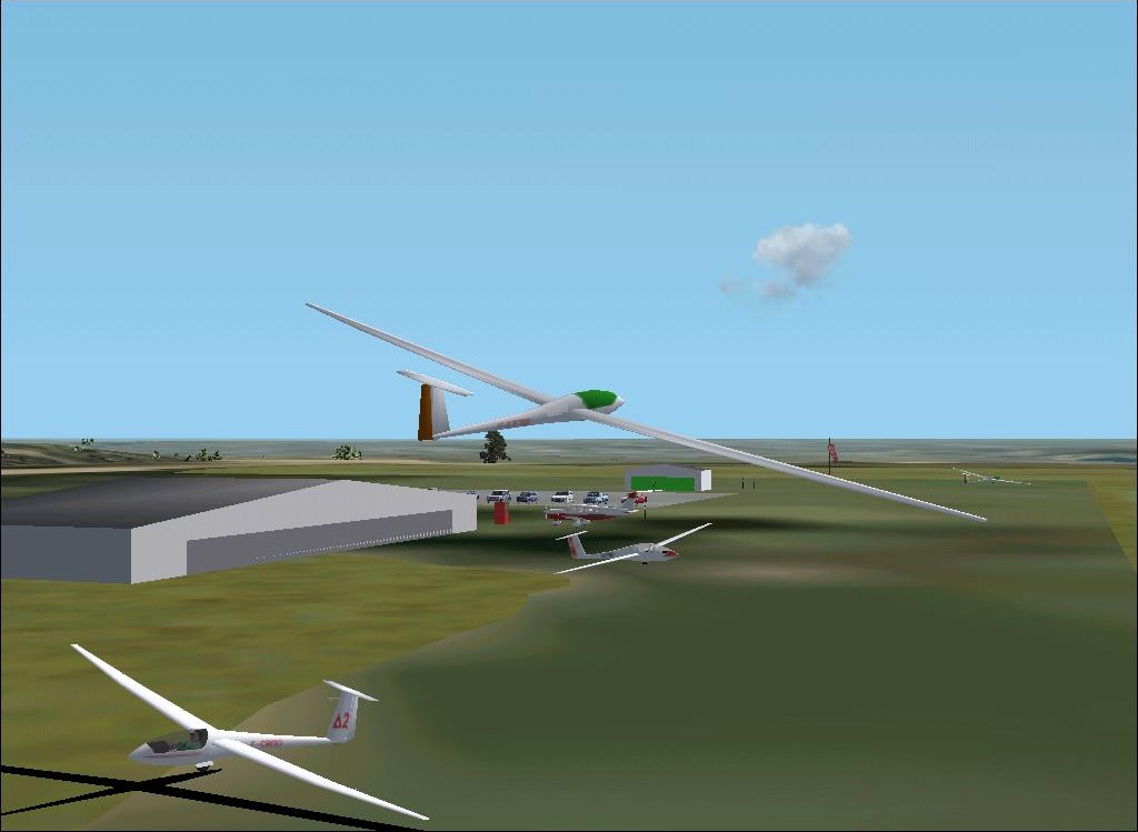 Fs2002 Scenery Mantes-Chérence - Lffc France A Soaring Airfield Located West Of Paris On A