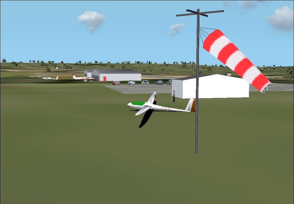 Fs2002 Scenery Mantes-Chérence - Lffc France A Soaring Airfield Located West Of Paris On A