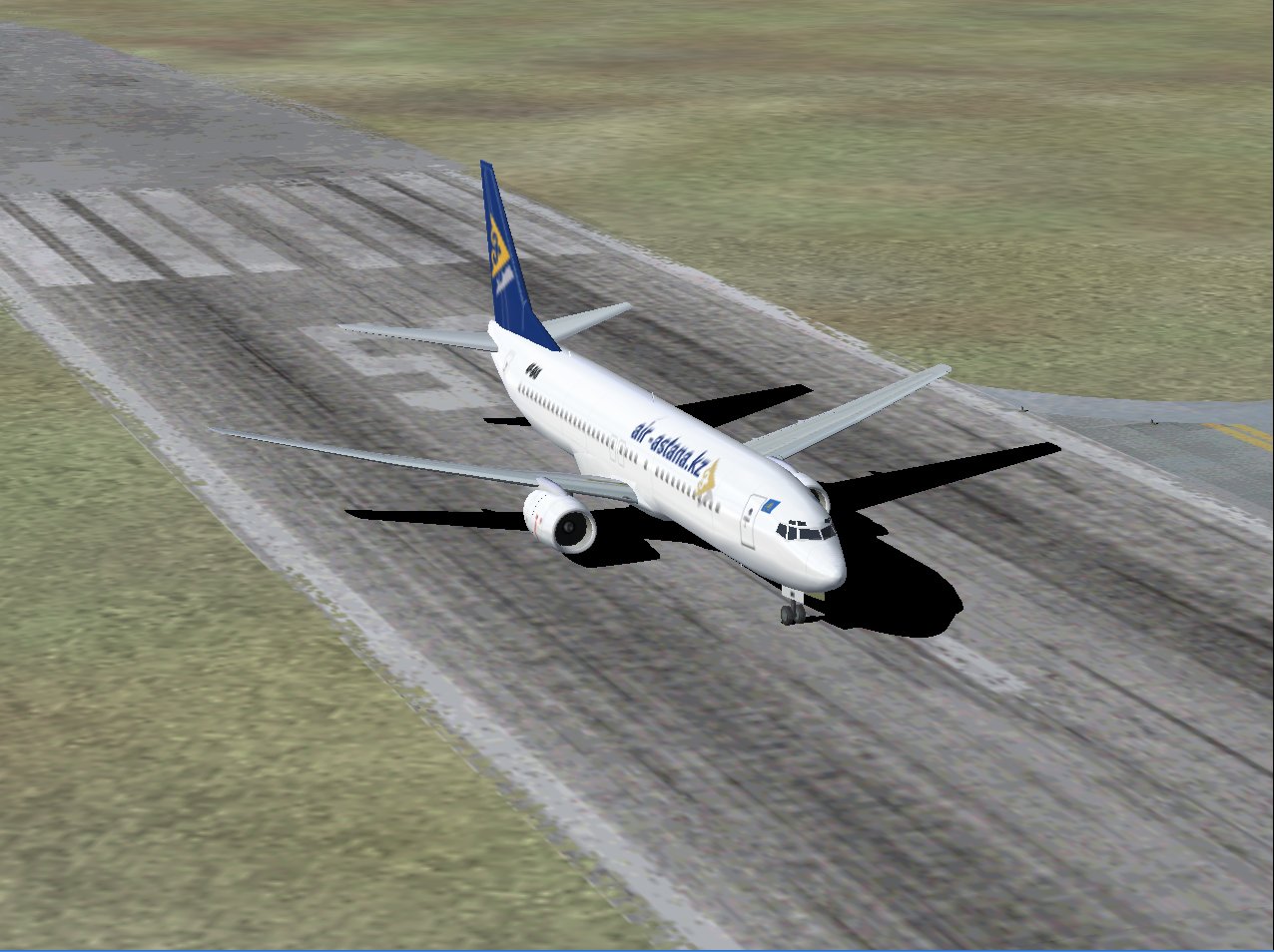 Tsutomu Urakawas Boeing 737-800 In Air Astana Livery With Two Aircraft; Registrations P4-B