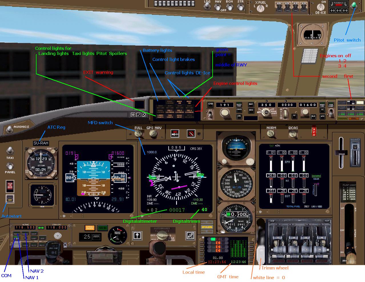 Fs2002 +++++Panel For Default Boeing 747-400+++++ Thanks All Gentleman For The Excellent G