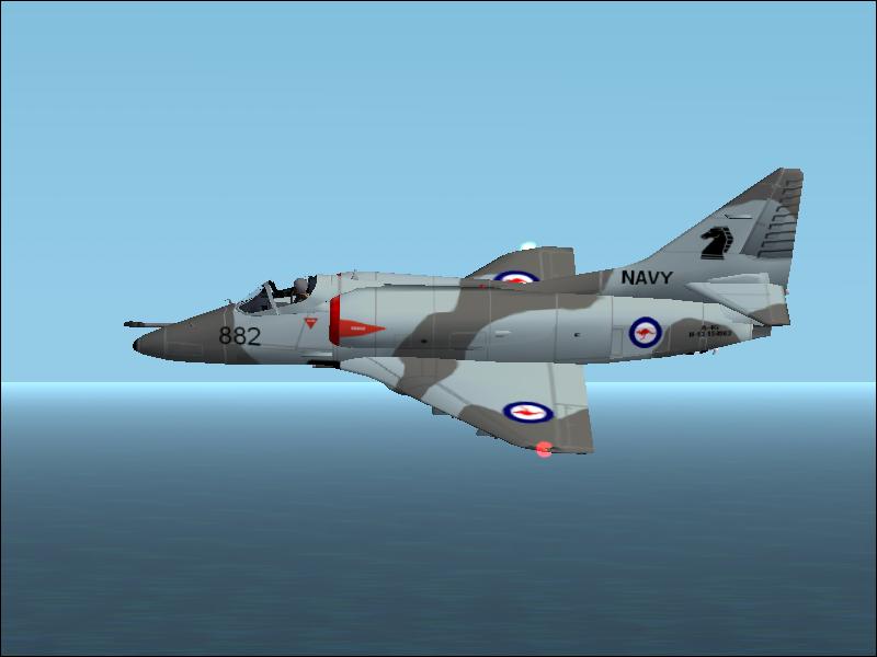 Flight Simulator 2002 Mcdonnell Douglas A-4G Skyhawk Royal Australian Navy Aircraft Model