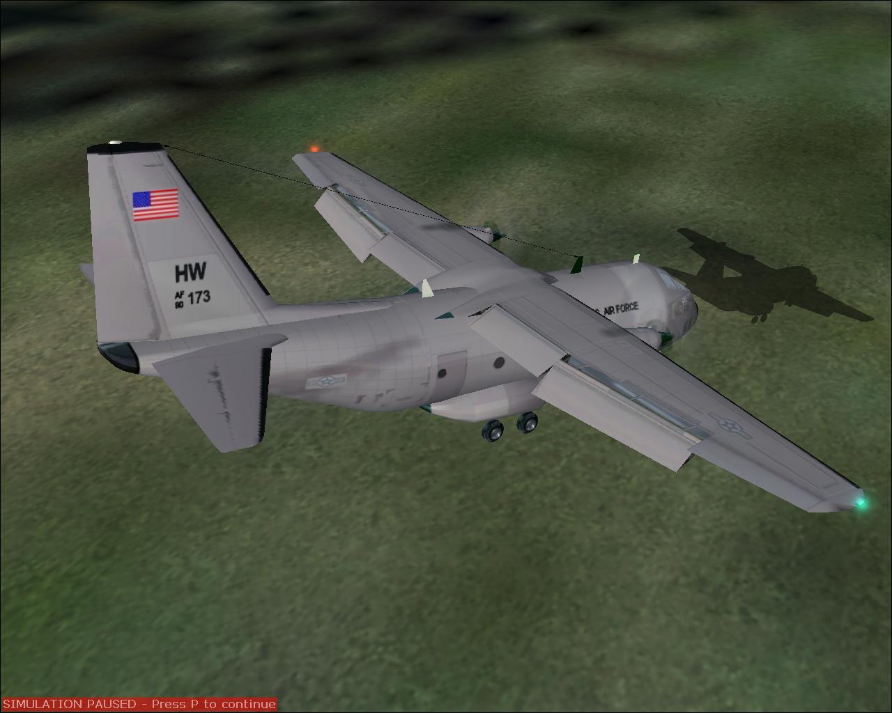 Texture Exclusively For Fs2K2 Alenia C27A (G222) Usaf Color Repaint In The Grey Usaf Livre