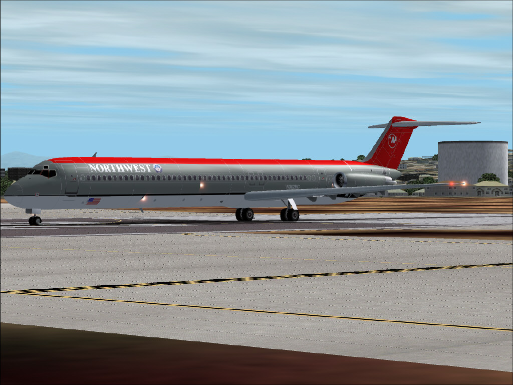 Flightfx / Stewart-Global Aircraft Mcdonnell Douglas Md82 Northwest Airlines N302Rc Textur