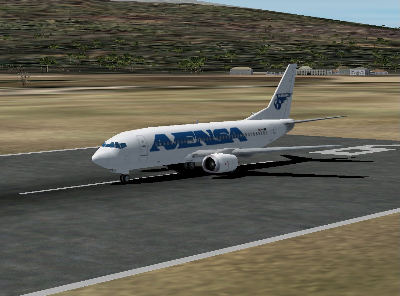 Ai Aardvark Boeing 737-300 In Avensa Livery, Registration Yv-99C; And With 32-Bit Reflecti