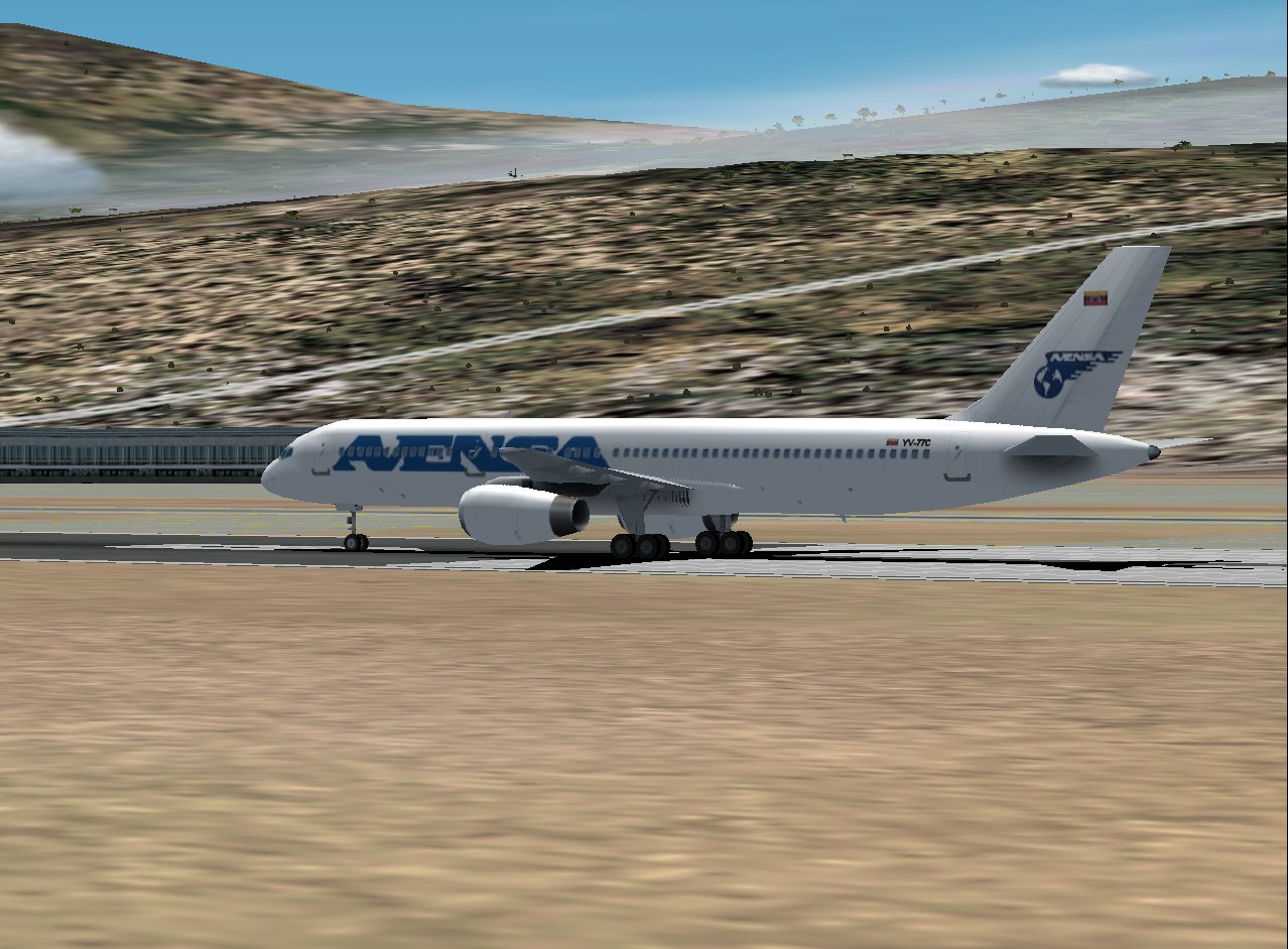 Ai Aardvark Boeing 757-200Rr In Avensa Livery, Registration Yv-77C; And With 32-Bit Reflec