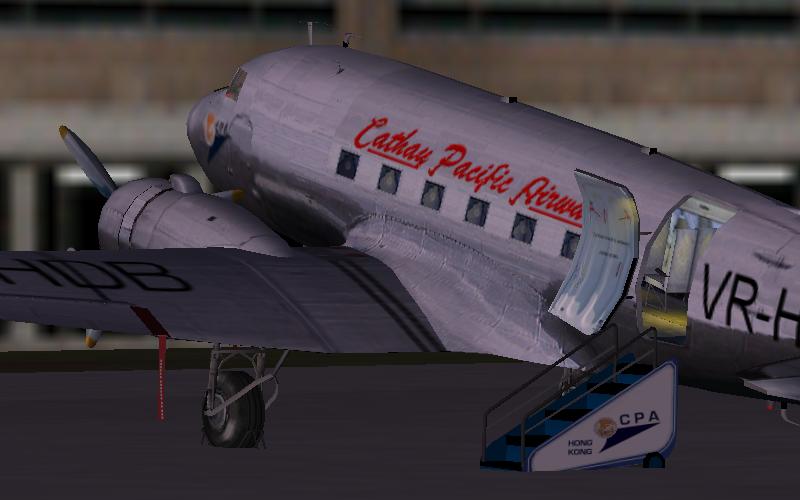 Fs2002 Douglas Dc-3 Cathay Pacific Betsy Vr-Hdb - The Dc-3 Betsy, Converted From A C-47, W