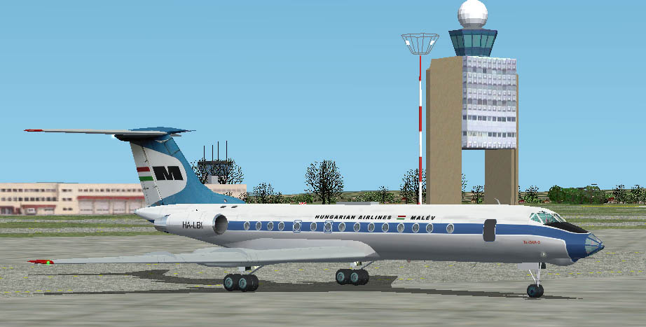 Fs2002 Malev Tupolev Tu-134A-3 Malev (Hungarian Airlines) Used The Tupolev 134 In Its Flee
