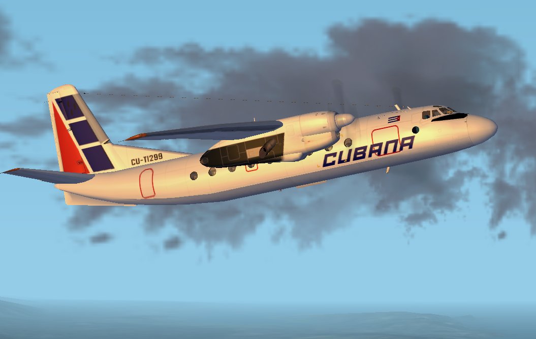 Fs2002 Cubana De Aviacion Antonov-24B Cubana De Aviacion Textures Repaint Of Dimitri Sambo