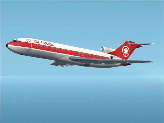 This Is A Textures Repaint Of Ffx/Sga Boeing 727 In The Colour Of Air Canada